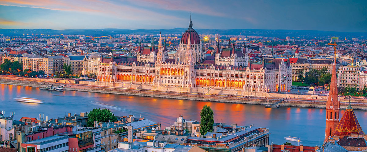 The Hungarian Parliament Building in Budapest
